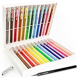 Pentel Gelschreiber-Set mit 24 Farben, 12 Mattehop und 12 Dual-Metallic-Stifte | lebendige matte und...