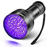 Lepro UV Schwarzlicht Taschenlampe mit 51 LEDs, UV Lampe HD51 Haustiere Urin-Detektor Ultraviolettes...