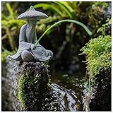 livelyfish Mini Fisherman Figur Sandstein Asiatische Aquarium Dekorationen Japanische...