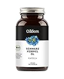 Oildem Bio Schwarzkümmelöl Kapseln (GEFILTERT), (Ohne Hitze) Kaltgepresst (original Nigella...