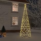 Iiaky Weihnachtsbaum Aussen 500 cm LED Weihnachtsbaum Kegelform Lichterbaum Weihnachtsdeko Stern...