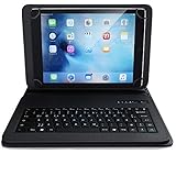 CSL - Bluetooth Tastatur mit Schutzhülle für 9-12 Zoll Tablets - magnetische Befestigung -...