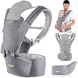 Babytrage Neugeborene ab Geburt: 9-in-1 Babytrage Ergonomische Kindertrage mit M-Sitz, verstellbarer...