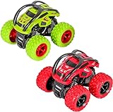 Monster Trucks Spielzeug, Zurückziehen Auto Trägheit Reibungsbetriebene Autos 360 Grad Rotierendes...