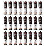 PRITEX - Bauacryl 24 x 300 ml | Acryl weiss | Fugendichtmasse zum Abdichten von Rissen | Dichtstoff...