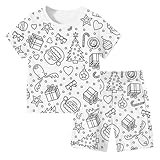 Kinder DIY Handbemaltes Homewear-Set Kreatives Ausmalen Spielen Tragen Jungen Mädchen...