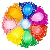 Belmalia 1000 Wasser-Bomben Mega-Pack Bunte Wasserballons mit Auffüllhilfe in Rot Gelb Lila Blau...