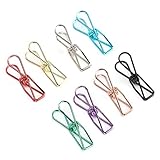 SIXRUN Kleine Metallklammern, Hohl, Fischform, Farbe, Büromaterialhalter für...