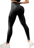 Coreex Scrunch Leggings Anti Cellulite Sport 3D Leggings Damen High Waist Lange Blickdicht...