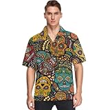 visesunny Herren Hawaiihemden Kurzarm Casual Floral Button Down Hemd Sommer Strand Aloha Hawaii...