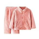 Kleinkinder Fleece Sweatshirt Set Langarm Fleecepullover Mädchen Sets Winter Gefüttert Thermo...