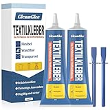 100 ml Textilkleber, Wasch- und bügelbeständig Stoffkleber Textilkleber, Permanenter Kleber für...