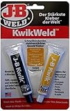JB Weld 8276-DEU KwikWeld - schnellbindender, stahlverstärkter 2-Komponenten Epoxid-Kleber, bindet...