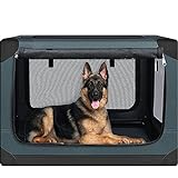 PUPPY KITTY Hundebox für große Hunde, Faltbar Hundetransportbox Auto Transportbox Reisebox...