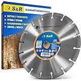 S&R Diamanttrennscheibe 230 x 22,2 mm Professional, Diamant-Trennscheibe zum Trennen von...