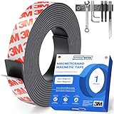 EFFEKTWERK Magnetbandrolle (1 Meter), extra dicke und breite Magnetstreifen mit starker...