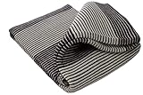 Meradiso® Wendeteppich 150 x 200cm - 100% Bumwolle - Maschinenwaschbar (Grau)
