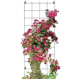 KADAX Rankgitter, Rankhilfe aus Stahl, Wandgitter für Pflanzen, Garten, Balkon, Terrasse,...
