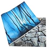 MZPOZB Juwel Rückwand Aquarium Hintergrund Papier Aquarium Bild Dekorieren Aufkleber Haushalt...