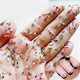 BelleVive 2000 Stück bunte Strass-Anhänger für Nagelkunst, mehrere Formen, Kristalle, flache...