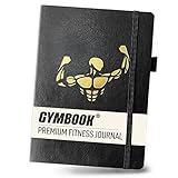 GYMBOOK® Trainingstagebuch A5 - Premium Fitness Journal fürs Workout. Gym Notizbuch, Planer &...