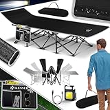 KESSER® Campingbett Feldbett Klappbar Klappbett Campingliege inkl. Tragetasche, Campinglicht +...