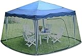 RAGOPILEN Parasol Mosquito, 10-11 Fuß Gartenschirm-Überdachungszelt im Freien mit...