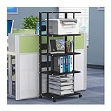 HARAY Druckerständer Home Office 5-Layer Floor Printer Rack Regal Copy Table Cabinet Mobile...