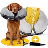 Tierhood ® - aufblasbare Halskrause für Hunde & Katzen [SCHÜTZEND] Leckschutz Hund - Hundekragen...