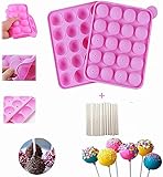 YIQI 20 Mulden, Silikon, Pop, Kuchen, Stick, Lollipop, Party, Cupcake, Kuchenform, BPA-frei