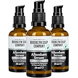 Brooklyn Soap Company Aftershave Serum 3 x 50 ml - Natürliche Pflege nach der Rasur - Beruhigt die...