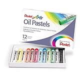 Pentel Ölpastellkreide Schulpackung (1 Set à 12 Farben) 12 Kreidestifte