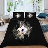 FußballBettwäsche 140x200Abstrakte KunstBettwäsche-setsfür Mädchen Jungen KinderWeiche...