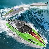 PENGBU RC Ferngesteuertes Boot ab 6 8 Jahre, 1:16 RC Boot Ferngesteuert 28 KM/H Speedboot mit...