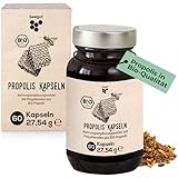 beegut BIO Propolis Kapseln, 60 Kapseln in pflanzlicher Kapselhülle mit BIO Propolis Extrakt,...