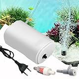 25 Dezibel Aquarium Luftpumpe 200L/H Sauerstoffpumpe leistungsstarker Belüfter für Aquarien bis zu...