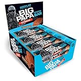 Bodylab24 Big Papa Protein Bar 12 x 100g, Protein-Riegel mit 47g Protein, Eiweißriegel mit wenig...