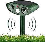 Ultraschall Katzenschreck, Katzenschreck Solar Maulwurfschreck, Outdoor Wasserdicht Solar...