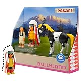 Bullyland 43309 - Spielfiguren Set Indianer Yakari, Regenbogen und kleiner Donner aus Yakari,...