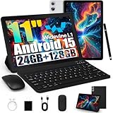 Tablet, Android Tablet 11 Zoll mit 24GB RAM + 128GB ROM (1TB TF), Octa-Core, Widevine L1, WiFi 6 &...