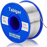 Tabiger Lötdraht, 0,6 mm bleifreier Lötdraht mit 97Sn-2Rosin-0,7Cu-0,3A, 0,6 mm, 50 g Lötzinn...