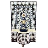 Marrakesch Gartenbrunnen Zimmerbrunnen aus original marokkanische Mosaik 78 cm Gross | Brunnen als...