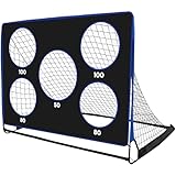 Bnlei 3 in 1 Fussballtore für Garten Kinder, Mini Faltbares Fußballtor Kinder Trainingszubehör,...
