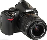 Nikon D3000 SLR-Digitalkamera (10 Megapixel) Kit inkl. 18-55mm 1:3,5-5,6G VR Objektiv (bildstab.)