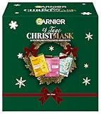 Garnier Tuchmasken Adventskalender: 24 Tage Beauty-Verwöhnung mit feuchtigkeitsspendenden Gesichts-...