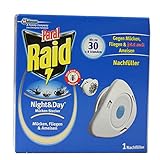 Raid Night & Day Nachfüller, Insekten Stecker, bis zu 24 Stunden Schutz (hält bis zu 10 Tage)