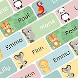Klebekerlchen® Namensaufkleber für Kinder (60 Stück), Kleidung & Gegenstände Namensschilder...