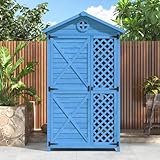 Outdoor Holz Gartenmöbel Aufbewahrungsschuppen, Werkzeughaus für Garten, Terrasse,...