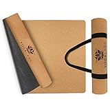 YOGALABS® Premium Yogamatte Kork und Naturkautschuk | Set mit 2-in-1 Yoga Gurt | 100% nachhaltig &...