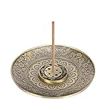 Räucherstäbchen Halter, Lotus Ash Catcher,Räuchergefäß Platte Räucherstäbchenhalter,Messing...